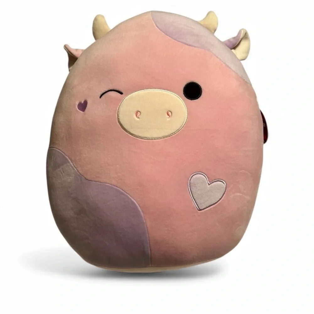 🐮 NWT Squishmallows Patty Cow Plush – Adorable Hearts Edition – Retails $42